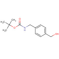 tert-butyl N-[[4-(hydroxymethyl)phenyl]methyl]carbamate (CAS: 123986-64-1) - Chemical Structure and Molecular Formula 