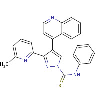 3-(6-methylpyridin-2-yl)-N-phenyl-4-quinolin-4-ylpyrazole-1-carbothioamide (CAS: 909910-43-6) - Related Chemical Product