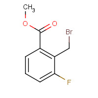 methyl 2-(bromomethyl)-3-fluorobenzoate (CAS: 142314-72-5) - Chemical Structure and Molecular Formula 