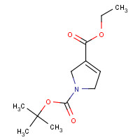 1-O-tert-butyl 3-O-ethyl 2,5-dihydropyrrole-1,3-dicarboxylate (CAS: 146257-00-3) - Chemical Structure and Molecular Formula 