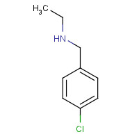 N-[(4-chlorophenyl)methyl]ethanamine (CAS: 69957-83-1) - Chemical Structure and Molecular Formula 