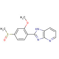 2-(2-methoxy-4-methylsulfinylphenyl)-1H-imidazo[4,5-b]pyridine (CAS: 73384-60-8) - Chemical Structure and Molecular Formula 