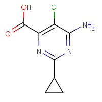 6-amino-5-chloro-2-cyclopropylpyrimidine-4-carboxylic acid (CAS: 858955-50-7) - Related Chemical Product