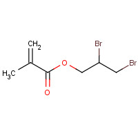 2,3-dibromopropyl 2-methylprop-2-enoate (CAS: 3066-70-4) - Chemical Structure and Molecular Formula 