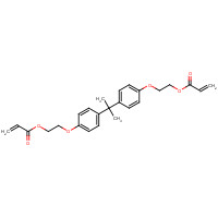 2-[4-[2-[4-(2-prop-2-enoyloxyethoxy)phenyl]propan-2-yl]phenoxy]ethyl prop-2-enoate (CAS: 64401-02-1) - Chemical Structure and Molecular Formula 