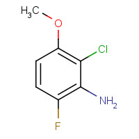 2-chloro-6-fluoro-3-methoxyaniline (CAS: 1017777-58-0) - Chemical Structure and Molecular Formula 