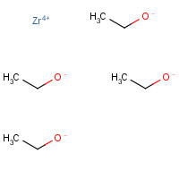 ethanolate;zirconium(4+) (CAS: 18267-08-8) - Chemical Structure and Molecular Formula 