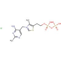 Cocarboxylase (CAS: 154-87-0) - Chemical Structure and Molecular Formula 
