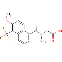 2-[[6-methoxy-5-(trifluoromethyl)naphthalene-1-carbothioyl]-methylamino]acetic acid (CAS: 82964-04-3) - Related Chemical Product