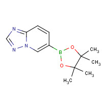 6-(4,4,5,5-tetramethyl-1,3,2-dioxaborolan-2-yl)-[1,2,4]triazolo[1,5-a]pyridine (CAS: 1160790-18-0) - Chemical Structure and Molecular Formula 