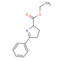 ethyl 5-phenyl-3,4-dihydro-2H-pyrrole-2-carboxylate (CAS: 952-27-2) - Chemical Structure and Molecular Formula 