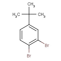 1,2-dibromo-4-tert-butylbenzene (CAS: 6683-75-6) - Chemical Structure and Molecular Formula 
