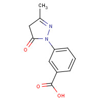 3-(3-methyl-5-oxo-4H-pyrazol-1-yl)benzoic acid (CAS: 60297-63-4) - Chemical Structure and Molecular Formula 