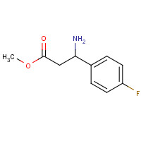 methyl 3-amino-3-(4-fluorophenyl)propanoate (CAS: 181519-32-4) - Chemical Structure and Molecular Formula 