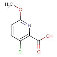 3-chloro-6-methoxypyridine-2-carboxylic acid (CAS: 856836-44-7) - Chemical Structure and Molecular Formula 