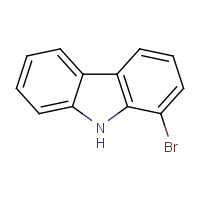 1-bromo-9H-carbazole (CAS: 16807-11-7) - Chemical Structure and Molecular Formula 