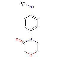 4-[4-(methylamino)phenyl]morpholin-3-one (CAS: 1224684-98-3) - Chemical Structure and Molecular Formula 