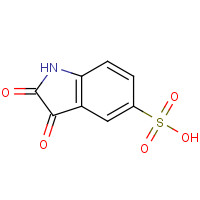 2,3-dioxo-1H-indole-5-sulfonic acid (CAS: 7313-70-4) - Chemical Structure and Molecular Formula 
