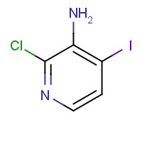 2-chloro-4-iodopyridin-3-amine (CAS: 153034-93-6) - Chemical Structure and Molecular Formula 