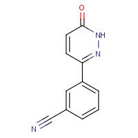 3-(6-oxo-1H-pyridazin-3-yl)benzonitrile (CAS: 52240-08-1) - Chemical Structure and Molecular Formula 