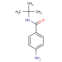 4-amino-N-tert-butylbenzamide (CAS: 93483-71-7) - Chemical Structure and Molecular Formula 