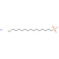 sodium;pentadecane-1-sulfonate (CAS: 5896-54-8) - Chemical Structure and Molecular Formula 