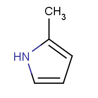 2-methyl-1H-pyrrole (CAS: 636-41-9) - Chemical Structure and Molecular Formula 