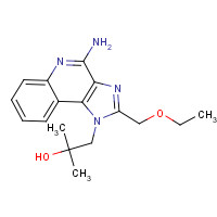 1-[4-amino-2-(ethoxymethyl)imidazo[4,5-c]quinolin-1-yl]-2-methylpropan-2-ol (CAS: 144875-48-9) - Related Chemical Product