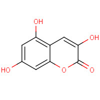 3,5,7-trihydroxychromen-2-one (CAS: 22065-07-2) - Chemical Structure and Molecular Formula 