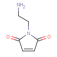 1-(2-aminoethyl)pyrrole-2,5-dione (CAS: 125923-10-6) - Chemical Structure and Molecular Formula 