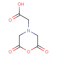 2-(2,6-dioxomorpholin-4-yl)acetic acid (CAS: 33658-49-0) - Chemical Structure and Molecular Formula 