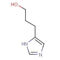 3-(1H-imidazol-5-yl)propan-1-ol (CAS: 49549-75-9) - Chemical Structure and Molecular Formula 