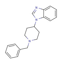 1-(1-benzylpiperidin-4-yl)benzimidazole (CAS: 84176-75-0) - Chemical Structure and Molecular Formula 