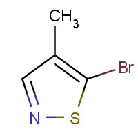 5-bromo-4-methyl-1,2-thiazole (CAS: 503427-04-1) - Chemical Structure and Molecular Formula 