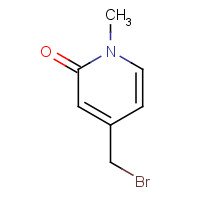 4-(bromomethyl)-1-methylpyridin-2-one (CAS: 1236031-42-7) - Chemical Structure and Molecular Formula 