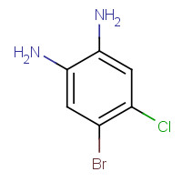 4-bromo-5-chlorobenzene-1,2-diamine (CAS: 75293-95-7) - Chemical Structure and Molecular Formula 