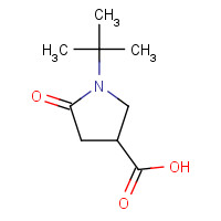 1-tert-butyl-5-oxopyrrolidine-3-carboxylic acid (CAS: 773865-05-7) - Chemical Structure and Molecular Formula 