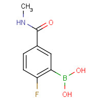 [2-fluoro-5-(methylcarbamoyl)phenyl]boronic acid (CAS: 874289-40-4) - Chemical Structure and Molecular Formula 