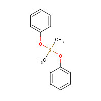 dimethyl(diphenoxy)silane (CAS: 3440-02-6) - Chemical Structure and Molecular Formula 