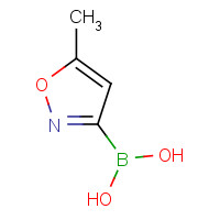 (5-methyl-1,2-oxazol-3-yl)boronic acid (CAS: 1373229-27-6) - Chemical Structure and Molecular Formula 