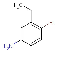 4-bromo-3-ethylaniline chemical structure 4-bromo-3-ethylaniline (CAS: 52121-42-3) - Chemical Structure and Molecular Formula