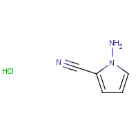 1-aminopyrrole-2-carbonitrile;hydrochloride (CAS: 937046-97-4) - Chemical Structure and Molecular Formula 