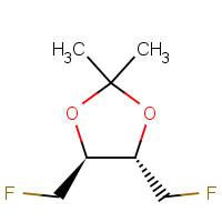 (4S,5S)-4,5-bis(fluoromethyl)-2,2-dimethyl-1,3-dioxolane (CAS: 84409-70-1) - Chemical Structure and Molecular Formula 