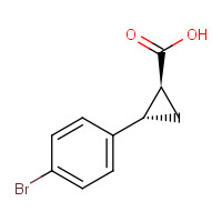 (1S,2S)-2-(4-bromophenyl)cyclopropane-1-carboxylic acid (CAS: 1123620-89-2) - Chemical Structure and Molecular Formula 