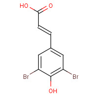 (E)-3-(3,5-dibromo-4-hydroxyphenyl)prop-2-enoic acid (CAS: 56926-78-4) - Chemical Structure and Molecular Formula 