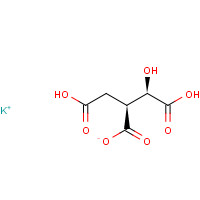 potassium;(2S,3R)-2-(carboxymethyl)-3,4-dihydroxy-4-oxobutanoate (CAS: 20226-99-7) - Chemical Structure and Molecular Formula 