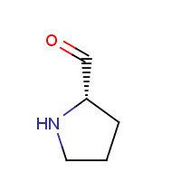 (2S)-pyrrolidine-2-carbaldehyde (CAS: 88218-12-6) - Chemical Structure and Molecular Formula 