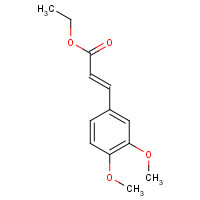 ethyl (E)-3-(3,4-dimethoxyphenyl)prop-2-enoate (CAS: 20583-78-2) - Chemical Structure and Molecular Formula 