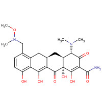(4S,4aS,5aR,12aR)-4-(dimethylamino)-1,10,11,12a-tetrahydroxy-7-[[methoxy(methyl)amino]methyl]-3,12-dioxo-4a,5,5a,6-tetrahydro-4H-tetracene-2-carboxamide (CAS: 1035654-66-0) - Related Chemical Product