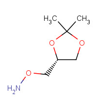 O-[[(4R)-2,2-dimethyl-1,3-dioxolan-4-yl]methyl]hydroxylamine (CAS: 114778-50-6) - Chemical Structure and Molecular Formula 